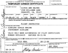 Temporary Airman Certificate